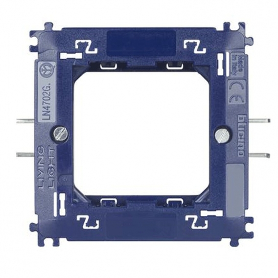 Bticino Wohnraumleuchte Träger 2 Module mit Klammern LN4702G