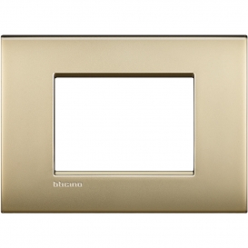 More about Bticino Wohnraumleuchte Platte AIR 3 Module satiniert gold LNC4803OF