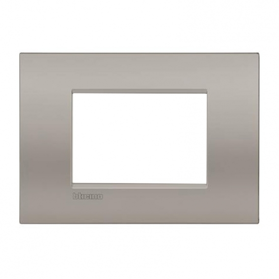 Teller Bticino LivingLight AIR sand 3 Plätze LN4703 LNC4803SB