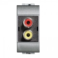 BTICINO LIVINGLIGHT RCA-STECKER NT4269R