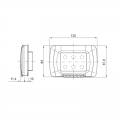 Wasserdichte Platte Gewiss system weiß ip55 3 Module GW22451