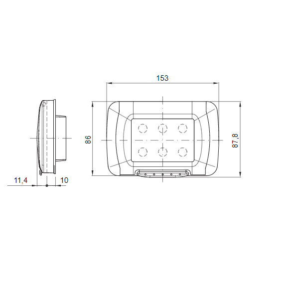 Wasserdichte Platte Gewiss system weiß ip55 4 Module GW22461