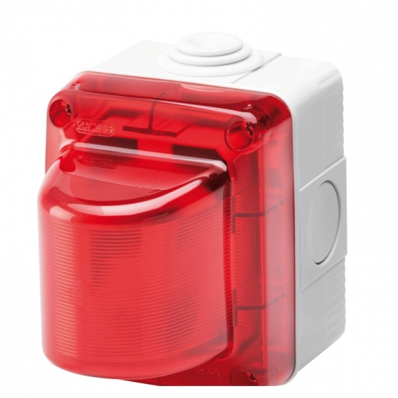 Gewiss Signallicht wasserdicht 15W 230V rot Diffusor IP55