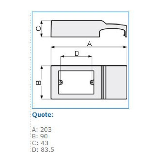 Box 3 Bocchiotti-Module für TCN-Kanal Weiß B03593