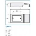 Box 3 Bocchiotti-Module für TCN-Kanal Weiß B03593