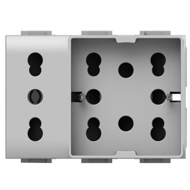 More about Universal-Kontrabass und Schuko 10/16A 3 Module Seite 4Box Unica für Bticino Matix 4B.AM.H21.XL