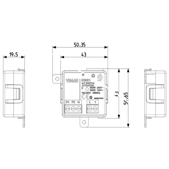 Vimar IoT-Relaismodul View Wireless 03981