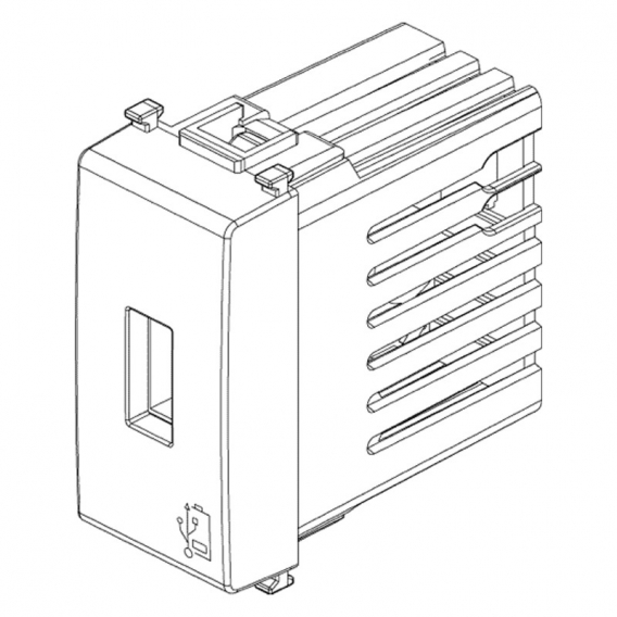 Vimar Plana USB-Steckdose 5V1,5A Farbe Silber 14292.SL