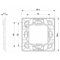 Vimar Plana Funkhalterung 2 Module 14507