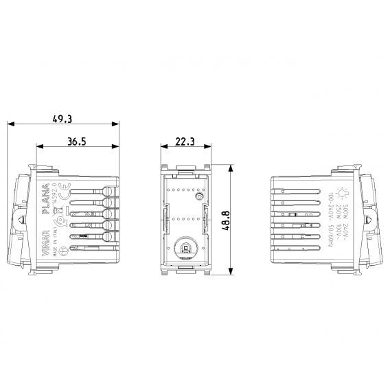 Vimar Plana IoT-verbundener Verteilmechanismus 14592.0