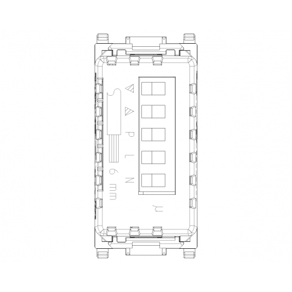 Vimar Plana Double Connected Control für Rollläden Farbe Weiß 14594.0