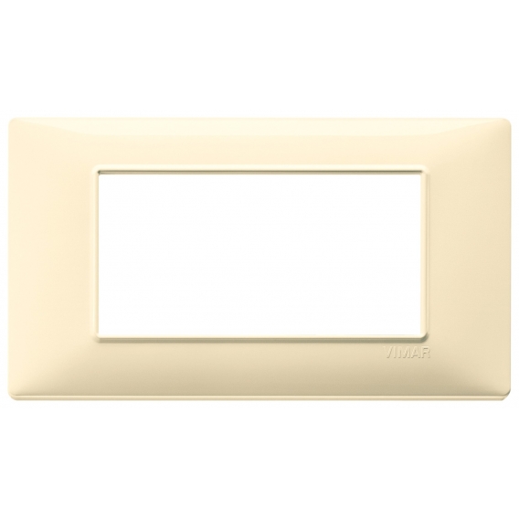 Vimar Plana Abdeckrahmen 4 Module Farbe Creme 14654.04