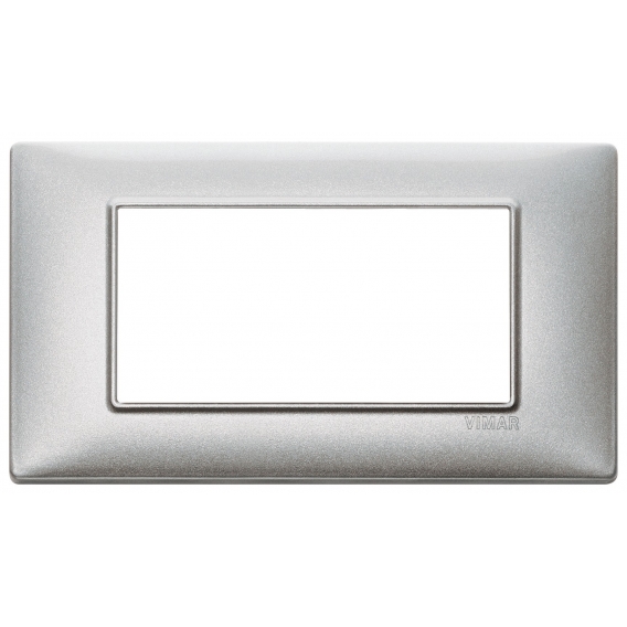 Vimar Plana Abdeckrahmen 7 Module Farbe Metallic Silber 14654.71