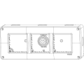 Vimar Plana, Eikon und Arké Wandaufbaugehäuse IP40 6 Module (2+2+2) 14813