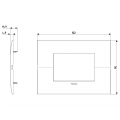 Platte Vimar FIT 3 Module Polar Matt 19953.26