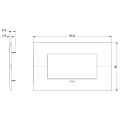 Platte Vimar FIT 4 Module graphit matt 19954.01