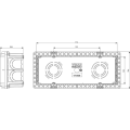 Vimar Eikon Unterputzdose 6/7 Module V71306