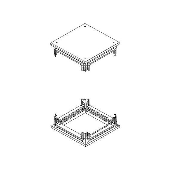 Basis-Kit und getestet Bticino für schränke HDX 350x350 91801/33A