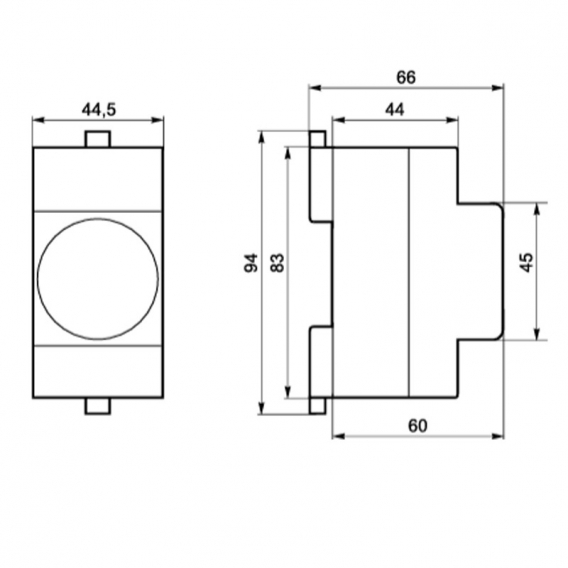 Bticino standard deutsche schuko modulare Steckdose 2 Module 2P+E F30/16N