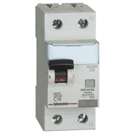 More about Bticino differentiell thermomagnetisch 1P+N AC 16A 4,5kA 10mA GA8812AC16