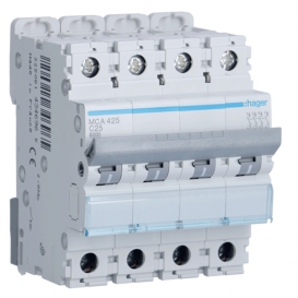 More about Leistungsschalter Hager 4P 6KA 25A C 4 module MCA425