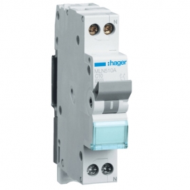 More about Leistungsschalter Hager 1P+N 10A 6K ZU C 1 modul MLN510A