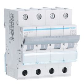 More about Leistungsschalter 4P Hager 32A 4,5 KA C 4 module MYN432