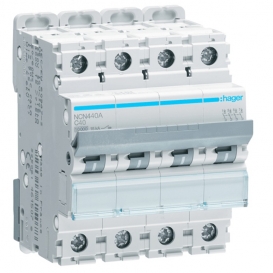 More about Leistungsschalter Hager 4P 10KA 40A C 4 module NCN440A