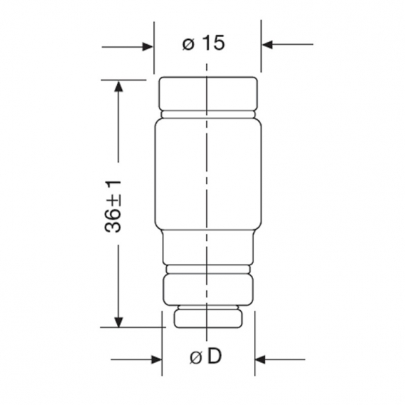 Noezed Italweber D02 Sicherung Stufe E18 flinke Kurve 25A 400V 1320025