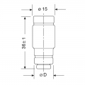 Noezed Italweber D02 Sicherung Stufe E18 flinke Kurve 25A 400V 1320025