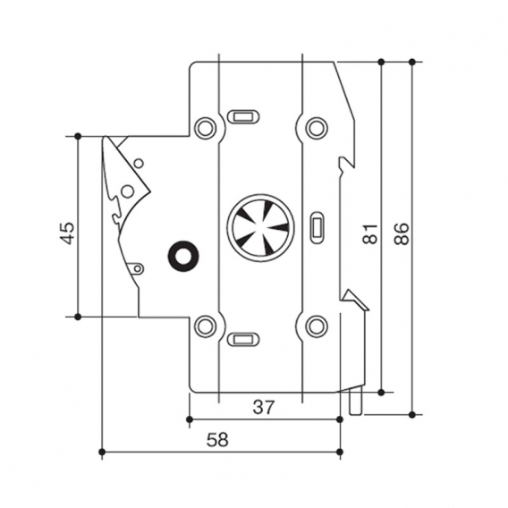 Italweber BCH-Sicherungshalter für Sicherungen 10,3 x 38 mm 2303038