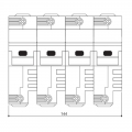 Italweber Sektionssicherungshalter BCH 22 x 58 mm 3-polig+N 100A 690V 2303059