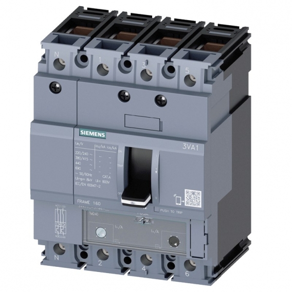 Siemens 3VA1 63A 4-polig 36KA 3VA11634GD420AA0 Kompaktleistungsschalter