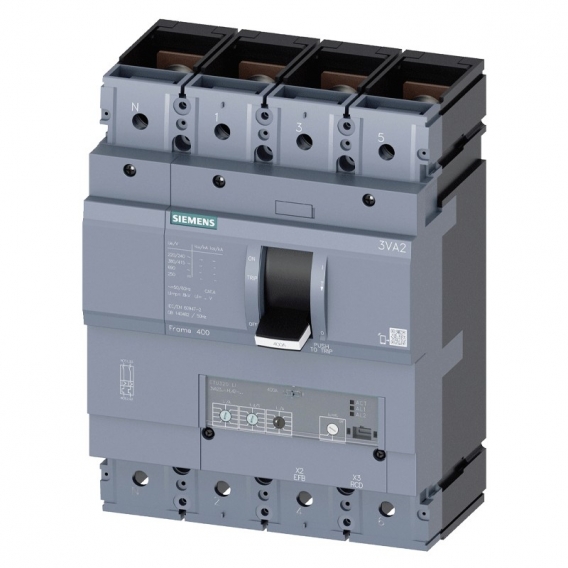 Siemens 3VA2 400A 4-poliger 55KA Schutzschalter mit Panzergehäuse 3VA23405HL420AA0