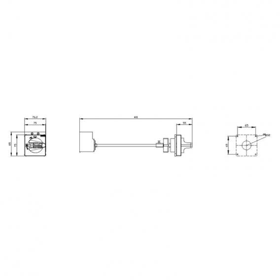 Siemens Drehknopf für 3VA1 Serie 3VA91570FK21