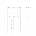 Siemens DIN-Adapter für 3/4-polige Kompaktleistungsschalter 3VA91870SH20