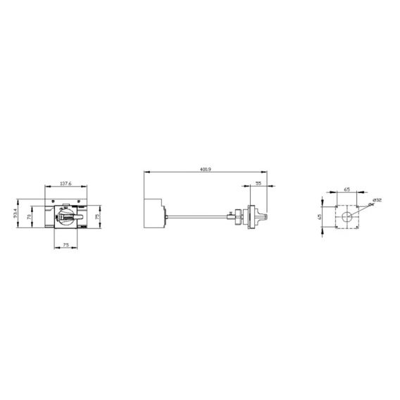 Siemens Drehknopf für Serie 3VA23 3VA94670FK21