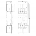 Siemens IP30 4-polige Klemmenabdeckung für VL400 3VL94008CA40