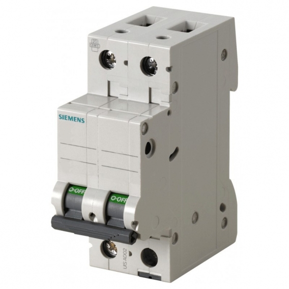 Motorschutzschalter Siemens-2P-6A, 6kA Typ C, für 2 Module