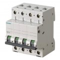 Leistungsschalter Siemens 4P 10A 6kA Typ C, für 4 Module