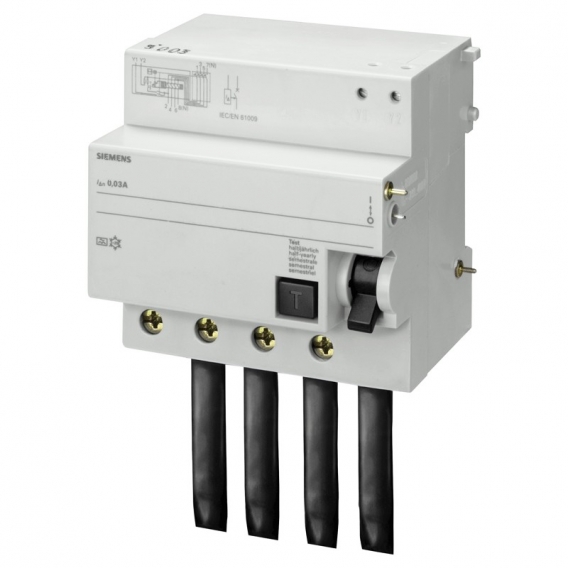 Siemens 4P 100A 30mA Differenzialsperre AC Typ 5 Module für 5SP4 5SM23470