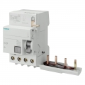 Siemens 4-poliger Differenzialblock 63A 500mA für 5SY-Serie 5SM27458