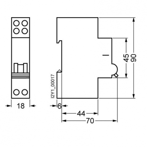 Mindestspannung Spule Siemens 230V AC 1 Modul 5ST3043