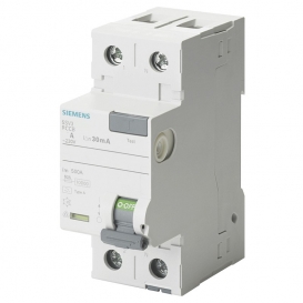 More about Siemens reiner Differenzialschalter 2-polig 25A 30mA Typ A 2 Module SIE 5SV33126