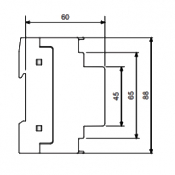 Spannungsmessgerät Vemer 2 DIN 600VAC VM260700