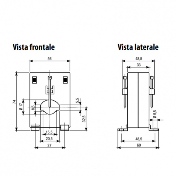 Vemer TU20 Stabstromwandler 50/5A D16 VM700200