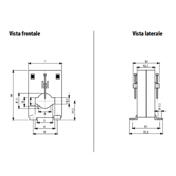 Vemer TU40 Stabstromwandler 100/5A D30 VM715000