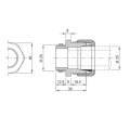 Gewiss Rohrverbindung für 25mm Rohr IP66 GW50417