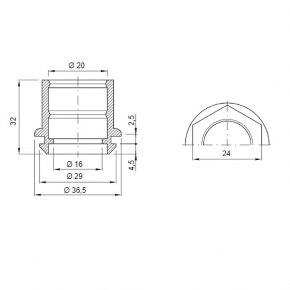 Gewiss Rohrverschraubungskasten für 20mm Rohr IP44 GW50423