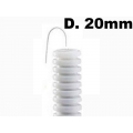 Faltenschlauch WEIß mit fadenhebel-Durchmesser 20mm, je meter